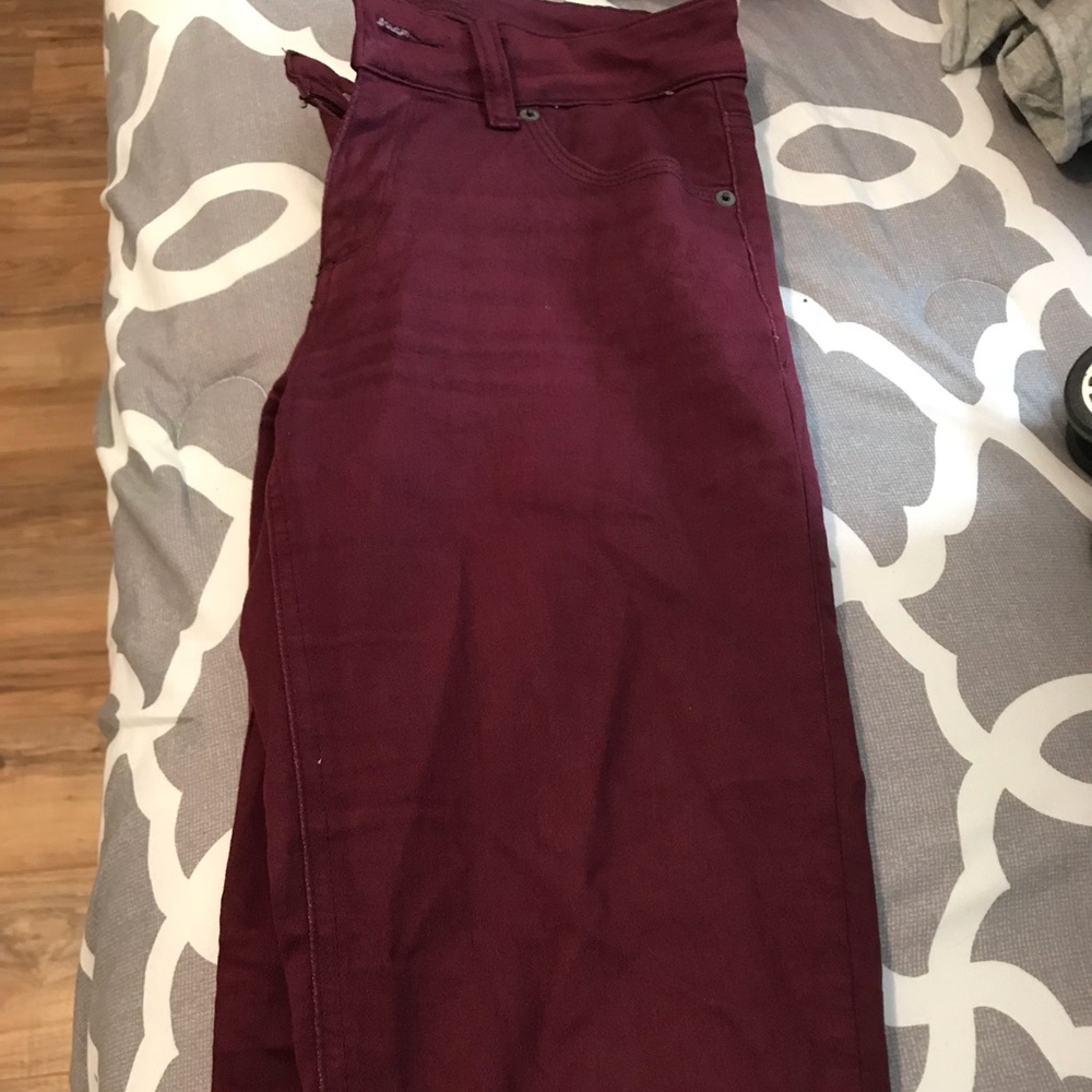 Maroon Pants
